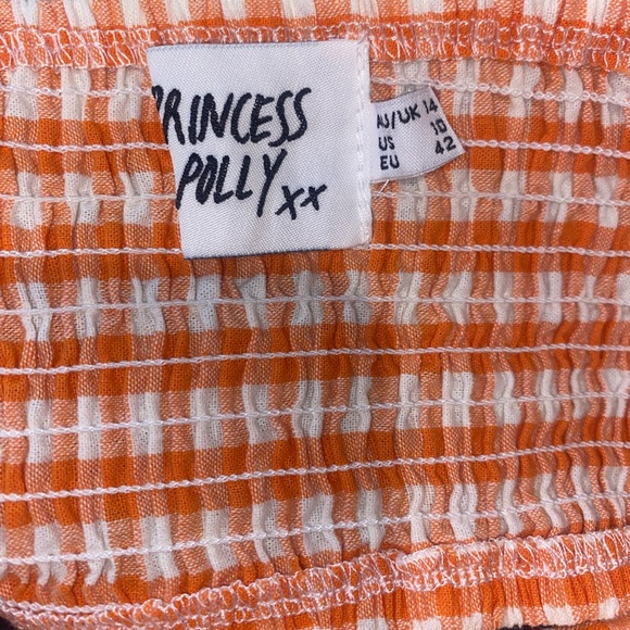 Princess Polly Tennessee Volunteers strapless top. Size 10 - Picture 4 of 4